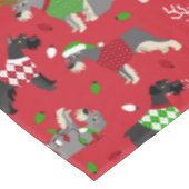 KerstSchnauzer Tablecloth Tafelkleed (Gekanteld)