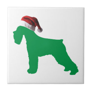 Kerstschnauzer Tegeltje