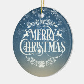 Kerstschrijver, vader, Papa Definition Keramisch Ornament (Links)