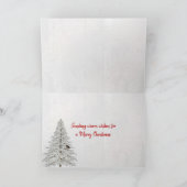 Kerstschuur met rode deuren kaart (Binnen)