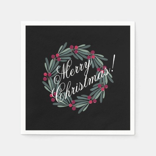 kerstscript, feestelijk servet (Voorkant)