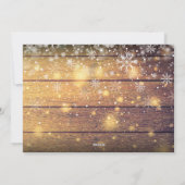 Kerstscript Houten Foto Feestdagenkaart (Achterkant)