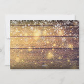 Kerstscript Landelijk Houten Foto Feestdagenkaart (Achterkant)