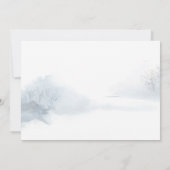 Kerstscript met Wintervos op Kerstkaart (Achterkant)