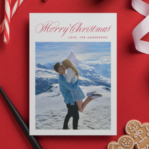 Kerstscript traditionele kerstkaart