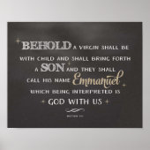 Kerstscripts - Behold Emmanuel Poster (Voorkant)