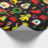 kerstseizoen 30 inch x 6 meter, ompakken papier (Hoek)