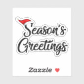 Kerstseizoen groet sticker  (Vel)