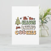 kerstseizoen voor koekjes kaart (Staand voorkant)