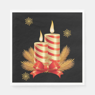 Kerstservetten, Kerstkaars Servet