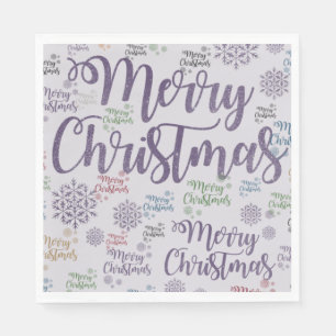 Kerstservetten, Prettig Kerstfeest Servet