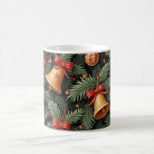 Kerstsfeer bellen, decoratief patroon. koffiemok (Center)