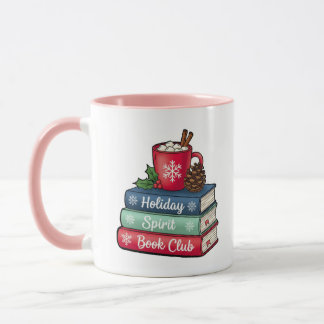 Kerstsfeer Boek Club Mok | Roze