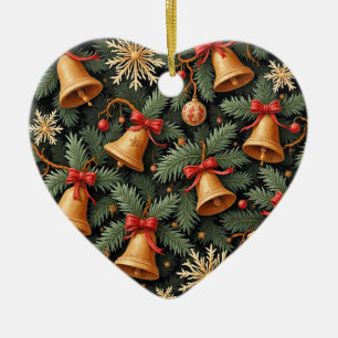 Kerstsfeer, decoratief patroon. keramisch ornament