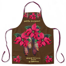 Kerstsfeer decoratieve poinsettia dennenappel