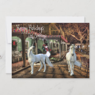 Kerstsfeer Eenhoorn Fantasie Vakantiescène Feestdagenkaart