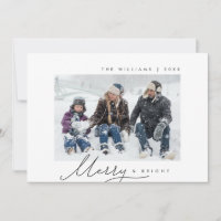 Kerstsfeer, Familie Foto, Modern Schrift