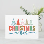 Kerstsfeer - Kleurrijk Kerstboom Ontwerp Kaart (Staand voorkant)