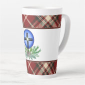 Kerstsfeer kruis latte mok (Rechterhoek)