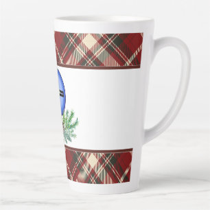 Kerstsfeer kruis latte mok