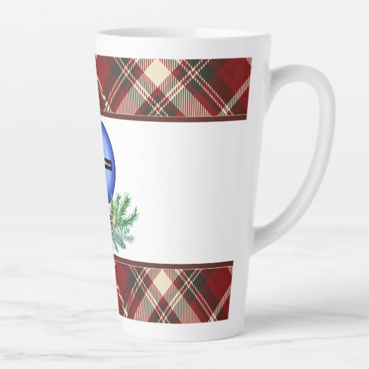 Kerstsfeer kruis latte mok (Rechts)