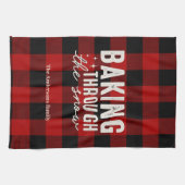 Kerstsfeer met 'Baking Through the Snow' Buffalo P Theedoek (Horizontaal)