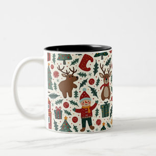 Kerstsfeer met een mok vol vrolijkheid