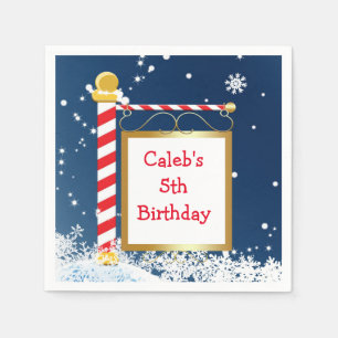 Kerstsfeer North Pole Feestservetjes Servetten