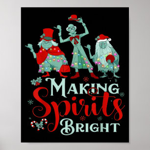 Kerstsfeer oplichten Retro Kerstfilm Poster