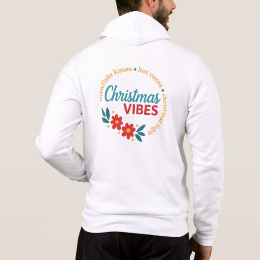 Kerstsfeer Ritssluiting Hoodie (Achterkant)