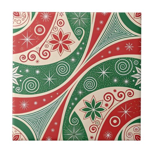 Kerstsfeer Tegeltje (Voorkant)
