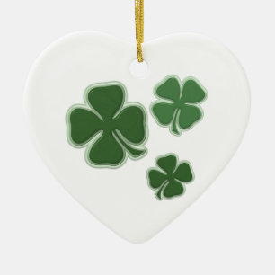 Kerstshamrocks Keramisch Ornament