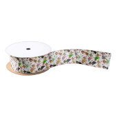 KerstSheltie Shetland Sheepdog Satin Ribbon Lint (Spoel)