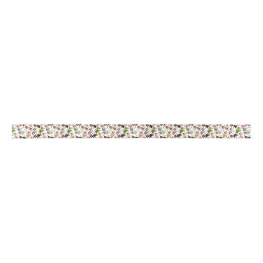 KerstSheltie Shetland Sheepdog Satin Ribbon Lint (Voorkant)