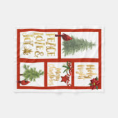 KerstSherpa Blanket Fleece Deken (Voorkant (Horizontaal))