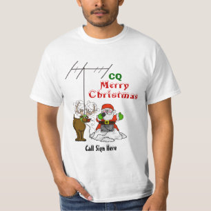 Kerstshirt voor kerstmis met kerstmis en met rudol t-shirt