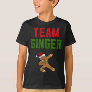 Kerstshirt voor kinderen Team Ginger Dabbing Ginge T-shirt