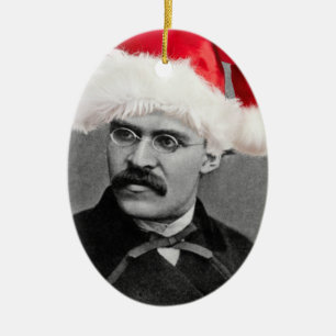 Kerstsieraad in Santa Nietzsche Keramisch Ornament