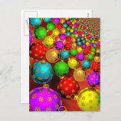 kerstsieraarster feestdagenkaart (Voorkant / Achterkant)