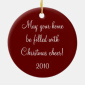 kerstsieraden keramisch ornament (Achterkant)