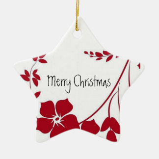 kerstsierbloem keramisch ornament