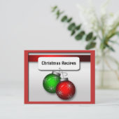 kerstsierkaartjes briefkaart (Staand voorkant)