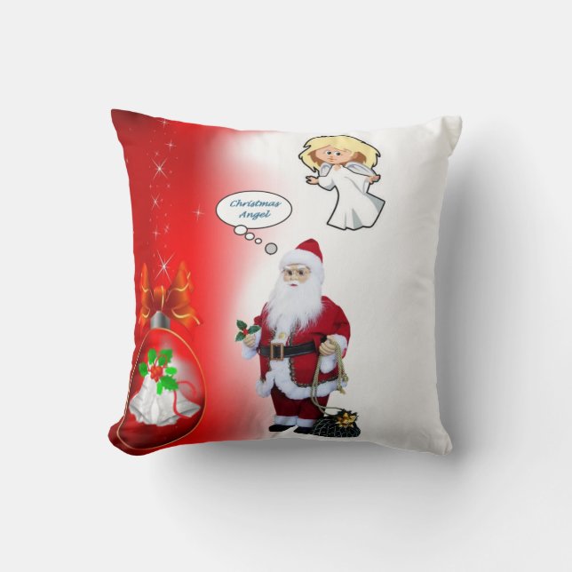 kerstSierkussen, kerstengel Kussen (Voorkant)