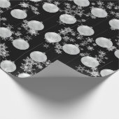 kerstsierpapier en snowflakes cadeaupapier (Hoek)