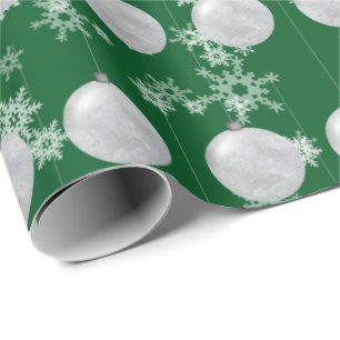 kerstsierpapier en snowflakes cadeaupapier