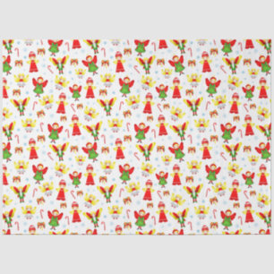 kerstsierpapier voor grappige engeltjes tissuepapier