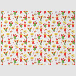 kerstsierpapier voor grappige engeltjes tissuepapier