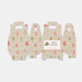  kerstsierpatronen bedankdoosjes (Uitgevouwen)