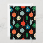 kerstsierpatronen briefkaart (Voorkant / Achterkant)