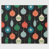  kerstsierpatronen cadeaupapier (Vlak)